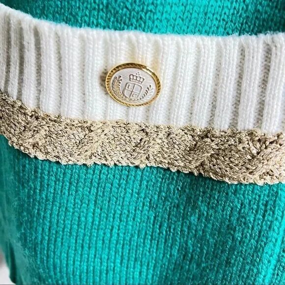 Sideffects Oversized Green-Gold Cardigan Size M/L FINAL PRICE 🎈 - Picture 4 of 8